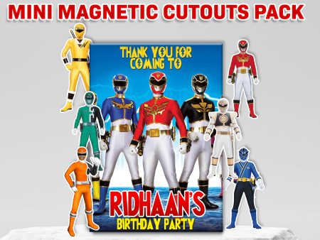 Power Rangers Theme Mini Magnetic Return Gift Pack Supply