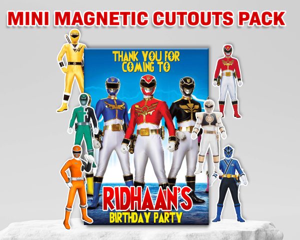 Power Rangers Theme Mini Magnetic Return Gift Pack Supply