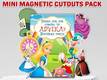 Alice in Wonderland theme Mini Magnetic Return Gift Pack Hot on Sale