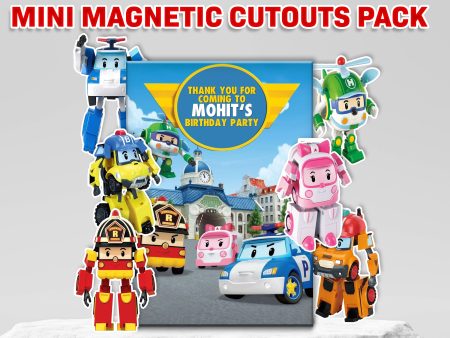 Robo Poli Theme Mini Magnetic Return Gift Pack Supply