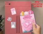 Pink Elephant Theme Mini Magnetic Return Gift Pack For Sale