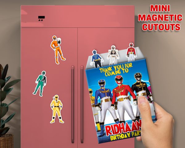 Power Rangers Theme Mini Magnetic Return Gift Pack Supply