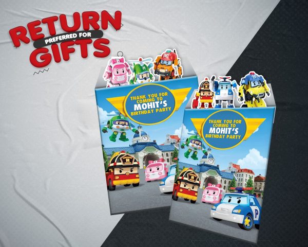 Robo Poli Theme Mini Magnetic Return Gift Pack Supply