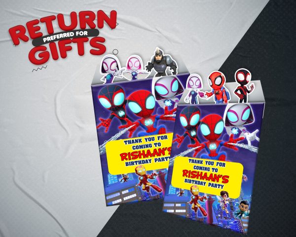 Spidey Theme Mini Magnetic Return Gift Pack For Discount