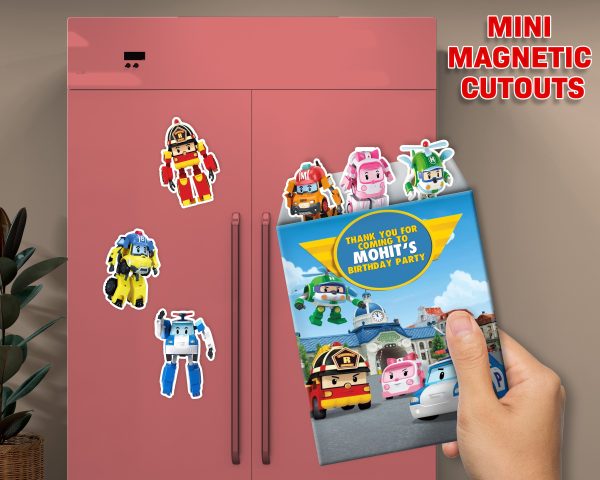 Robo Poli Theme Mini Magnetic Return Gift Pack Supply