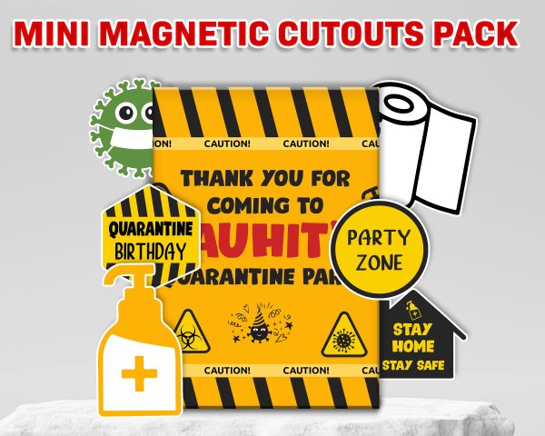 Quarantine Theme Mini Magnetic Return Gift Pack Supply