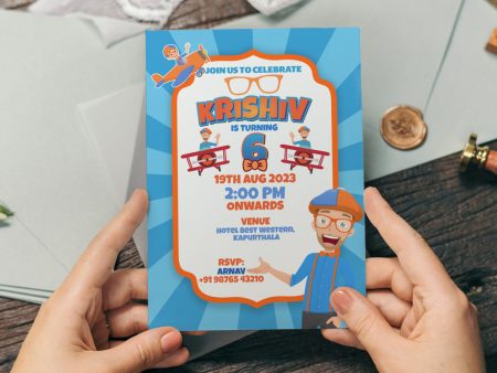 Blippi Themes Invite Online Hot Sale