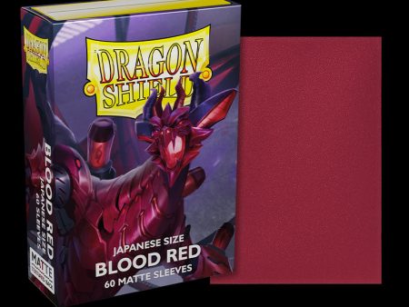 Dragon Shield - Japanese Size Matte Sleeves: Blood Red (60ct) Online