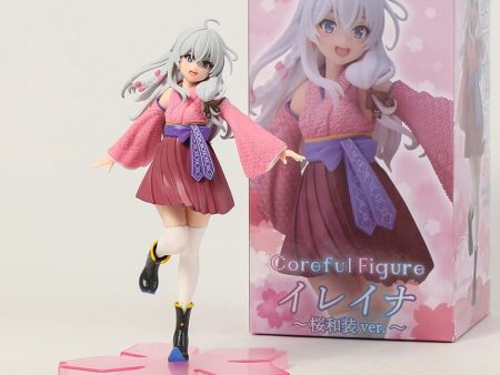 WANDERING WITCH: JOURNEY OF ELAINA: ELAINA (SAKURA JAPANESE KIMONO VER) - TAITO-COREFUL-DAMAGED BOX Hot on Sale