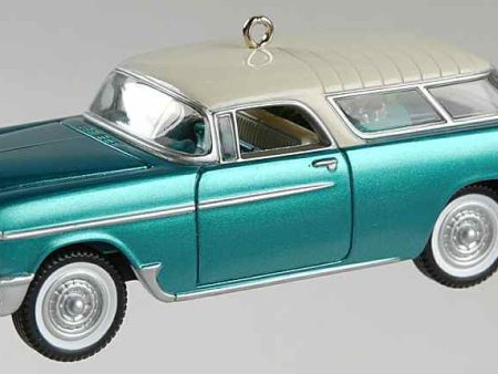 CLASSIC CARS: 1955 CHEVROLET NOMAD - HALLMARK-ORNAMENT Cheap