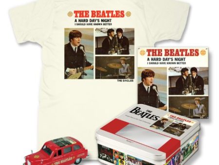 BEATLES: A HARD DAY S NIGHT: TAXI T-SHIRT XL WALL PLAQUE (TIN) - FACTORY-SERIES 1-LTD ED Hot on Sale